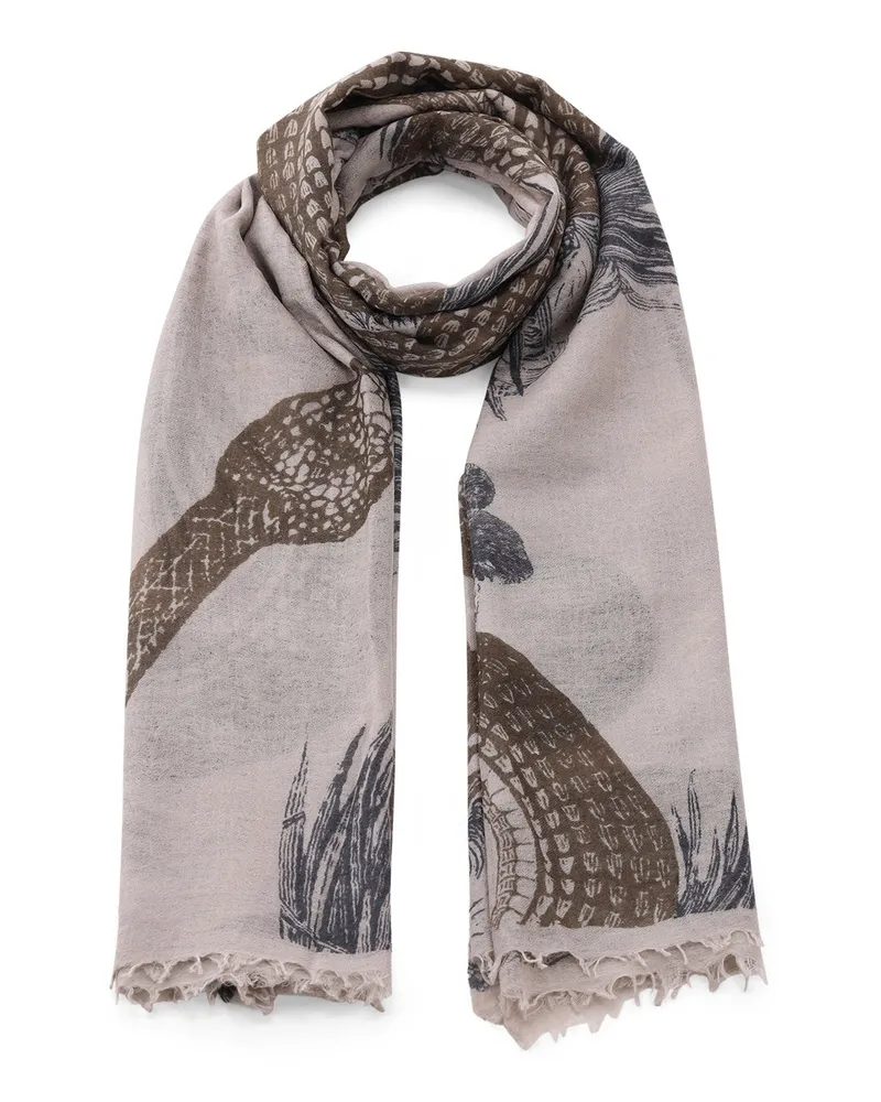 Friendly Hunting Schal Garden Eden aus Kaschmir Grau
