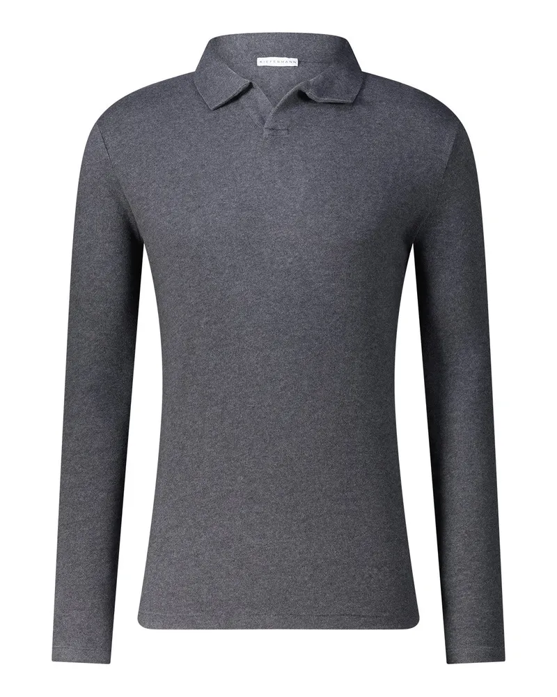 KIEFERMANN Sweatshirt Tonin aus Baumwoll-Mix Dunkelgrau