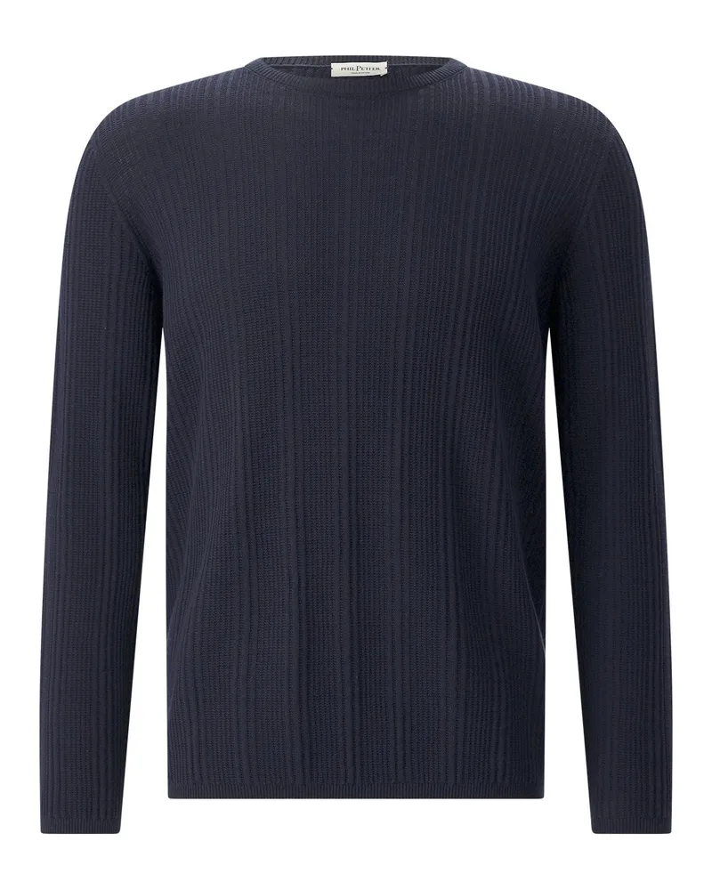 Phil Petter Pullover aus Baumwollstrick Navy