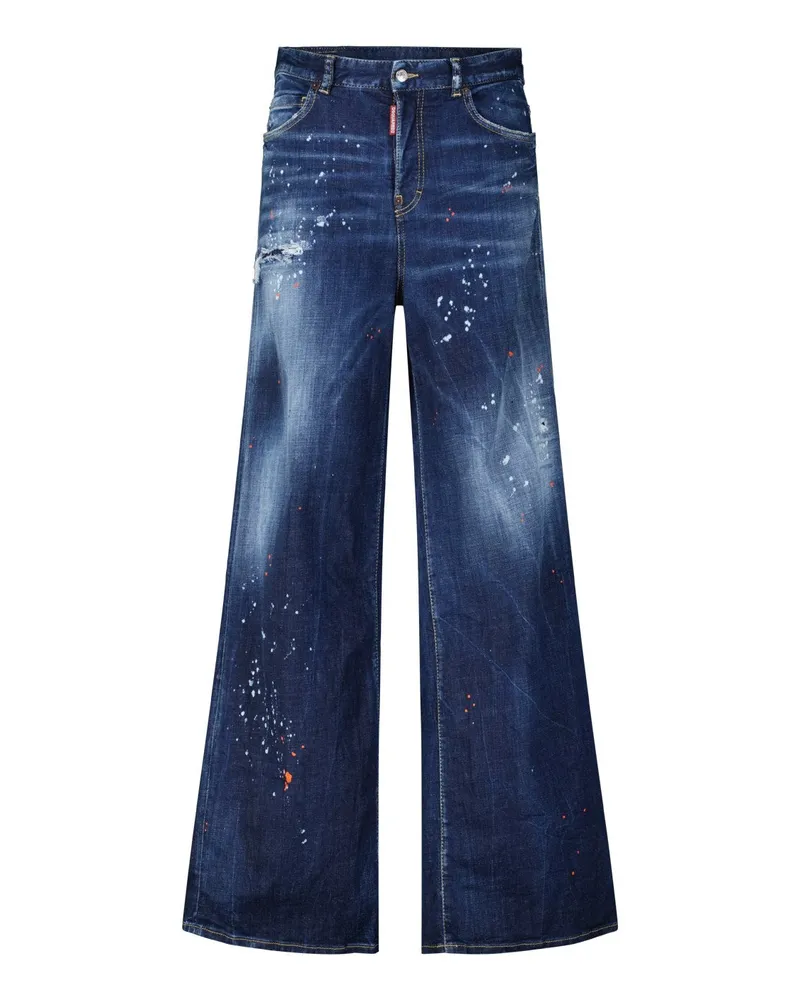 Dsquared2 Weite Traveller Jeans Blau