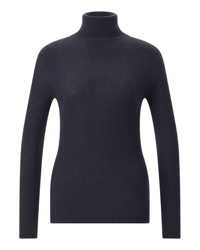 Fabiana Filippi Rollkragenpullover mit Seide & Kaschmir Navy