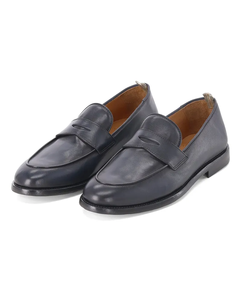 Officine Creative Italia Loafer Opera aus Leder Dunkelblau