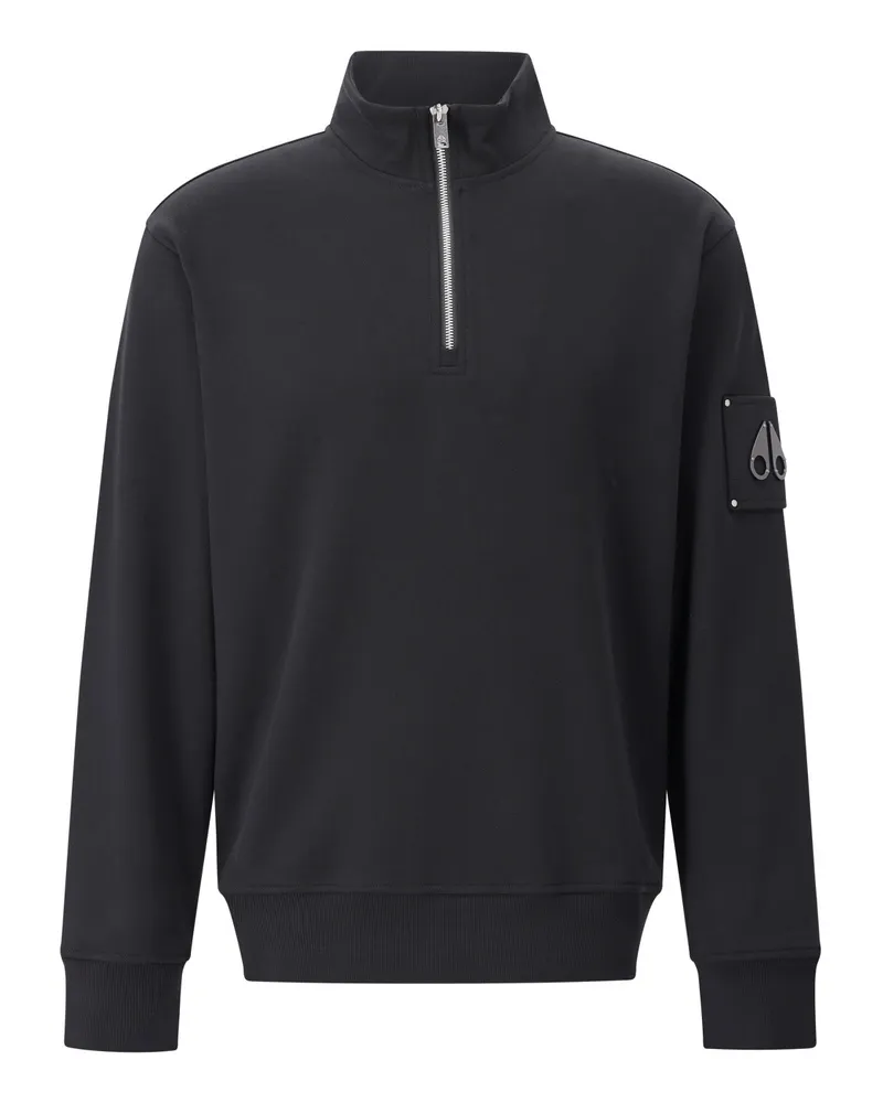 Moose Knuckles Zip-Pullover Hartsfield Schwarz