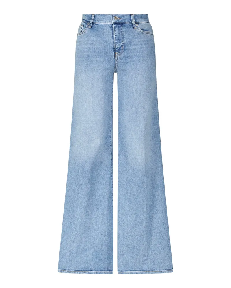 Frame Denim Jeans Le Palazzo mit weitem Bein Blau