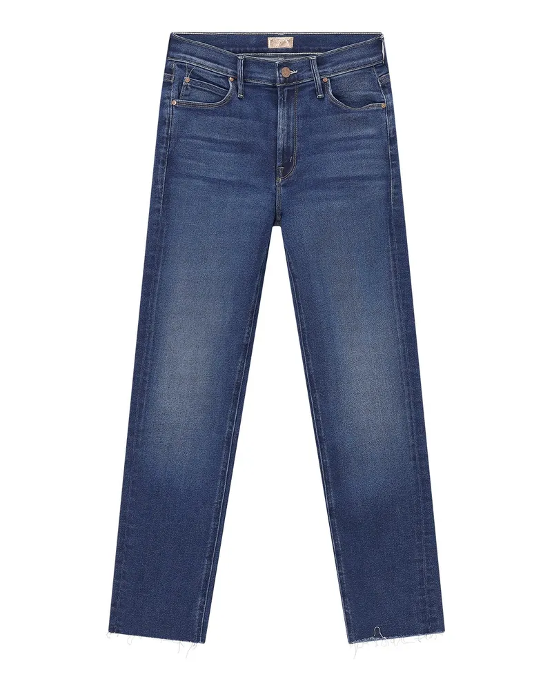 Mother Slim-Fit Jeans The Mid Rise Dazzler Blau
