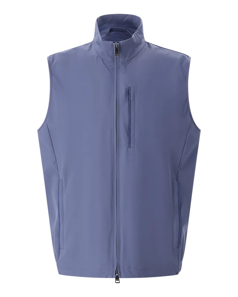 Paul & Shark Weste mit Logo Dunkelblau