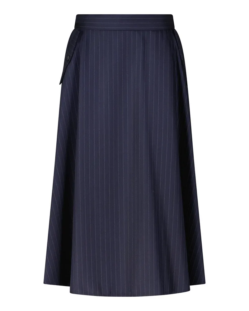 Golden Goose Midirock mit Nadelstreifen Navy