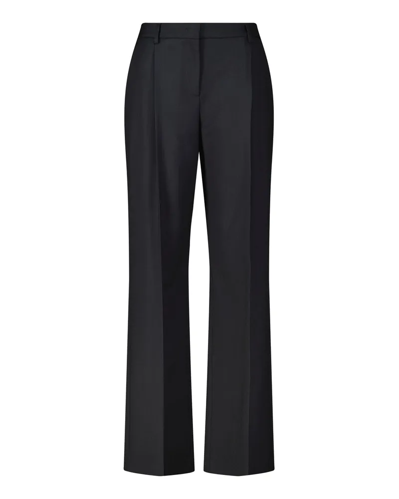 LARDINI Straight-Fit Stoffhose Schwarz