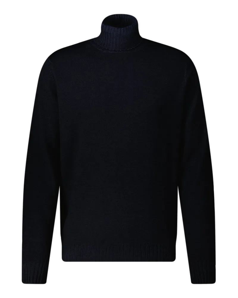 Filippo de Laurentiis Rollkragenpullover aus Merinowolle Dunkelblau