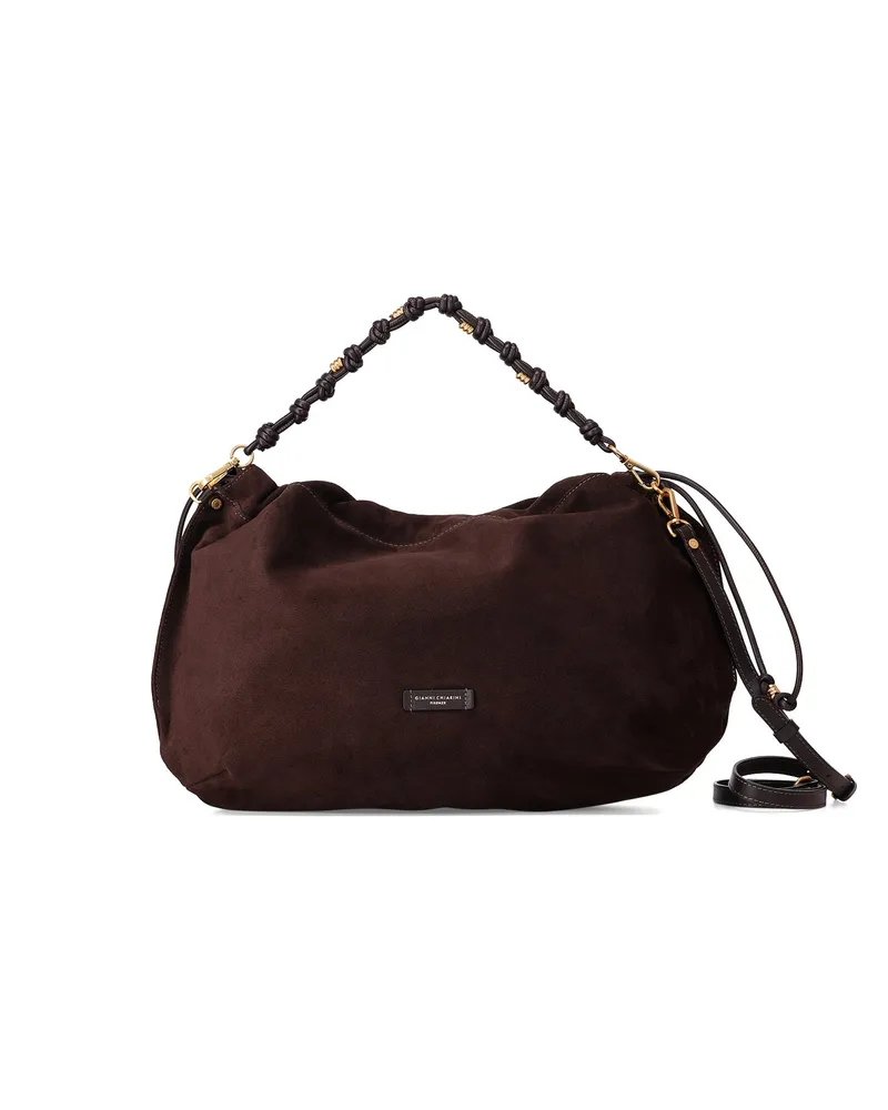 Gianni Chiarini Tasche Morgana aus Veloursleder Braun