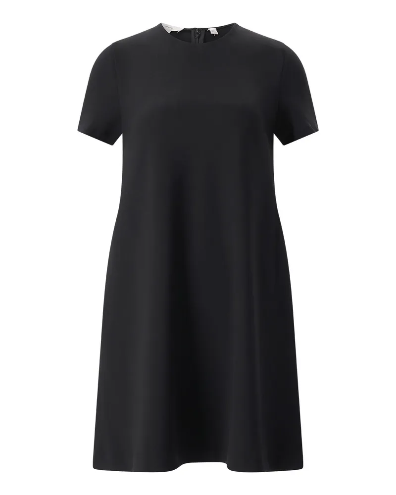 Vince Midikleid mit Rundhalsausschnitt Schwarz