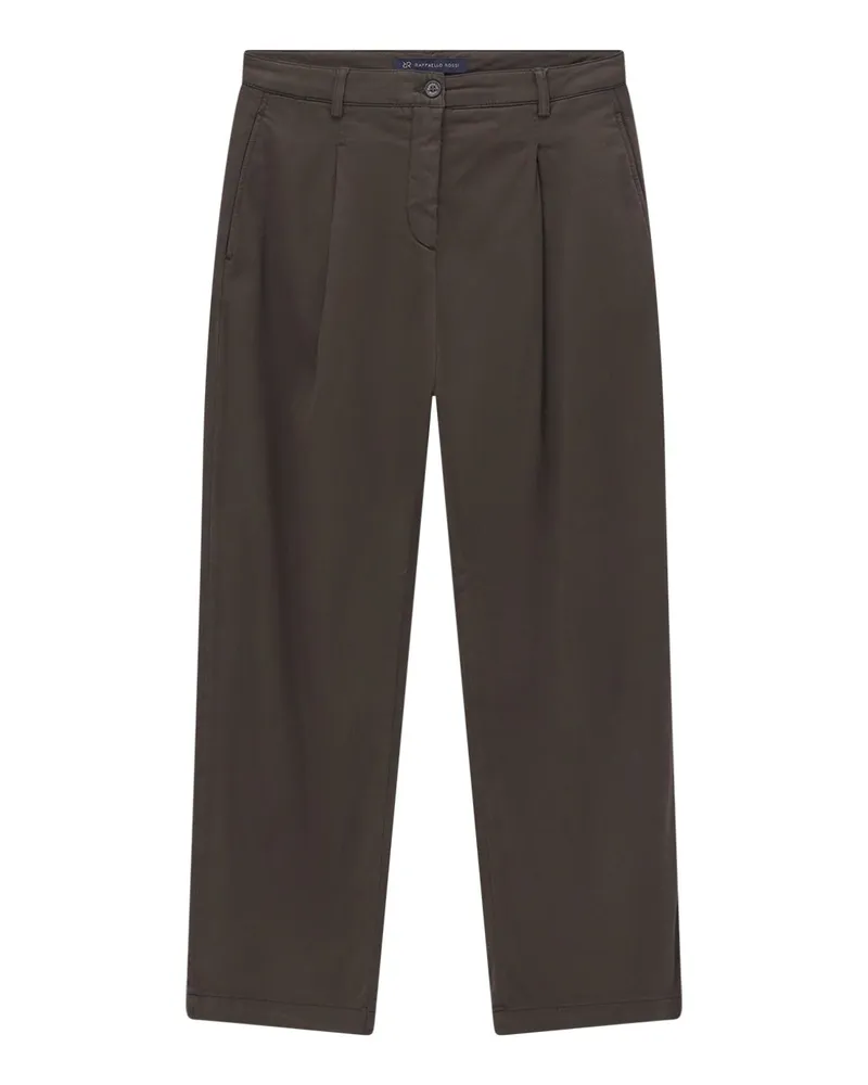RAFFAELLO ROSSI  Barrel-Fit Hose Lisan Dunkelbraun