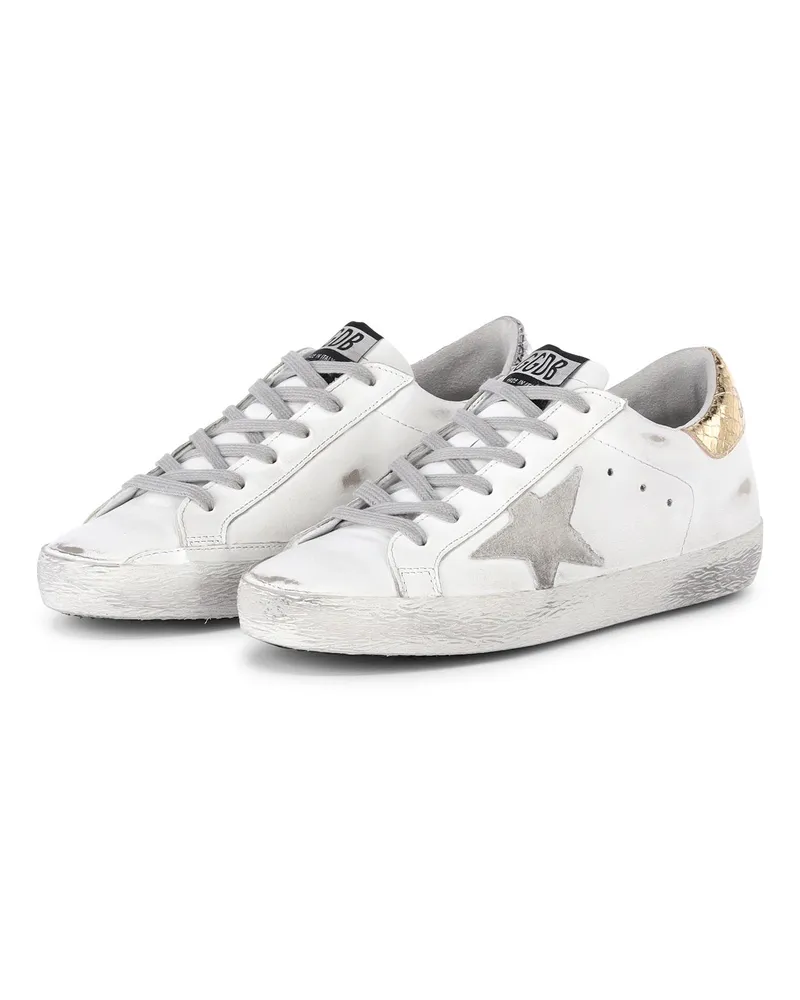 Golden Goose Sneaker im Used-Look Weiß
