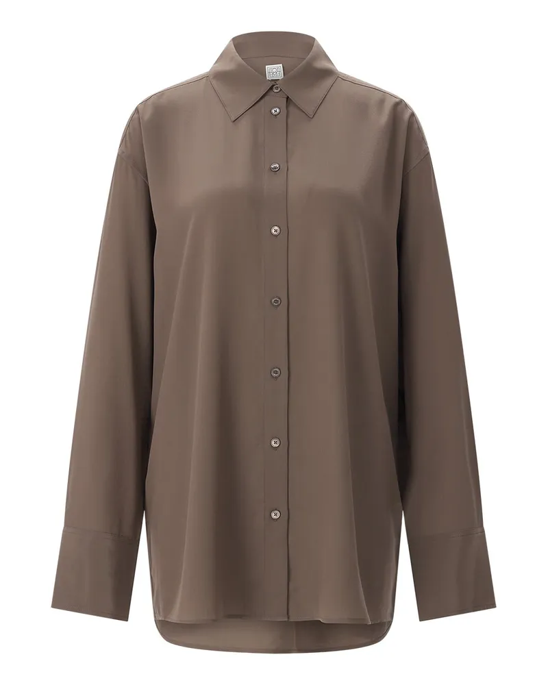 Totême Bluse aus Seide Braun