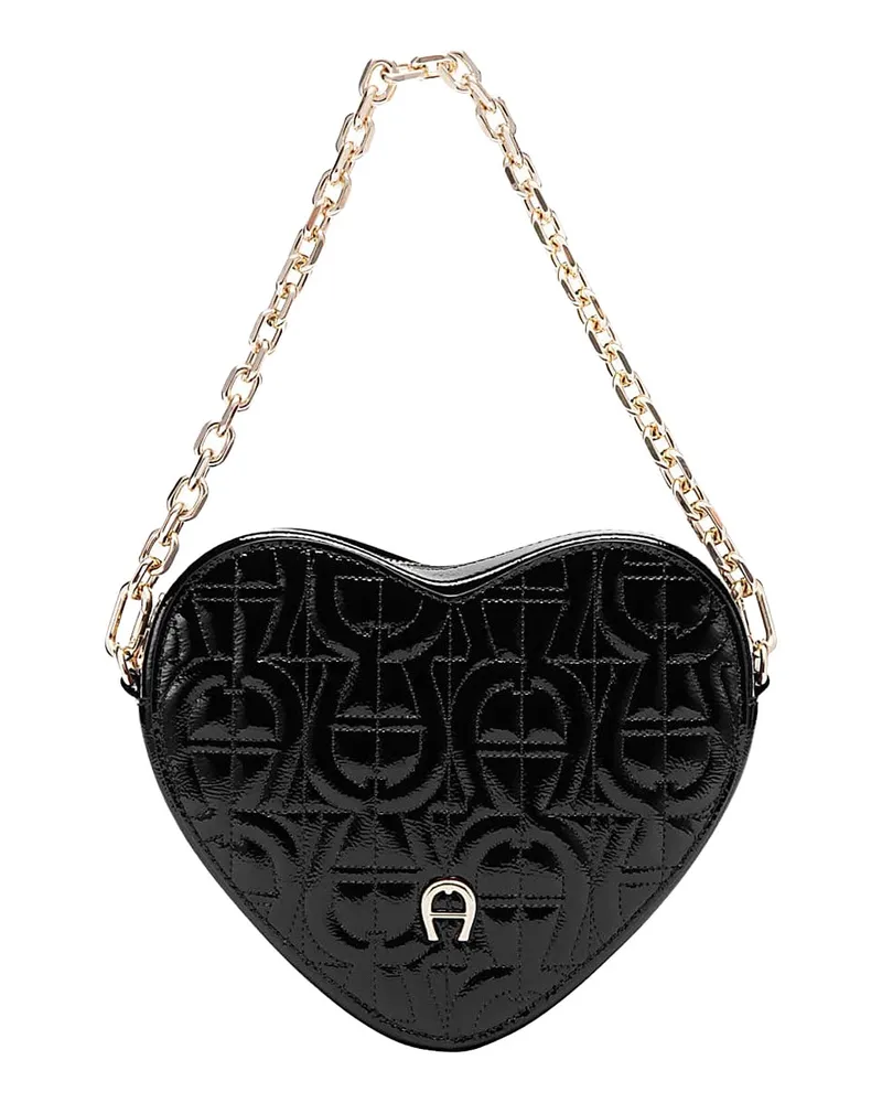 Aigner Herz Pouch Schwarz
