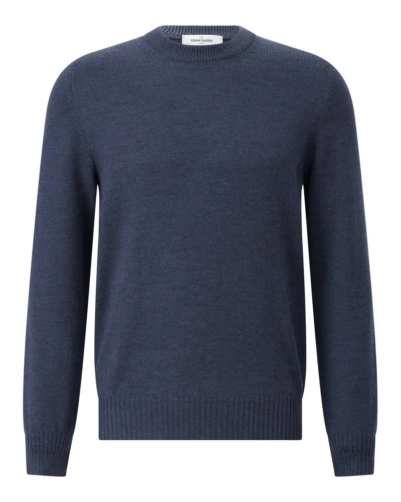 Gran Sasso Pullover aus Schurwolle Dunkelblau