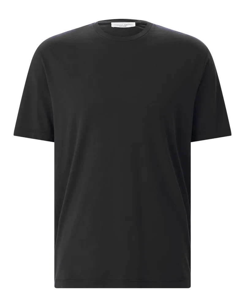 Roberto Collina T-Shirt aus Baumwolle Schwarz