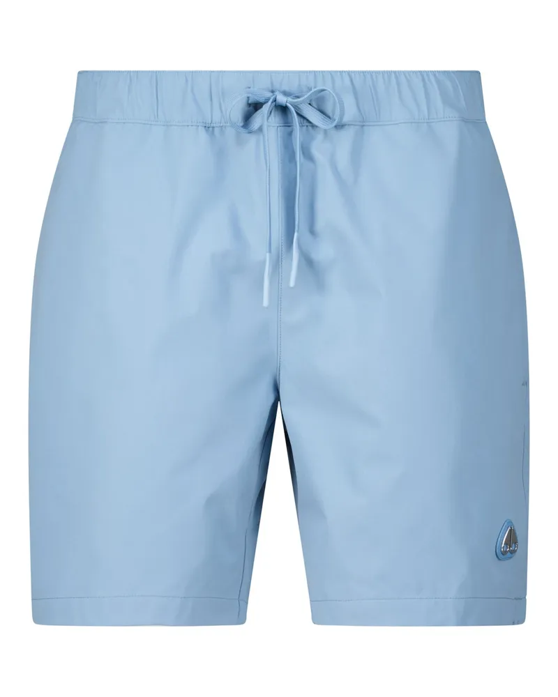 Moose Knuckles Badeshorts mit Logo-Patch Hellblau