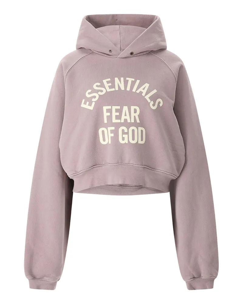 Fear of God Cropped Oversized Hoodie Lila