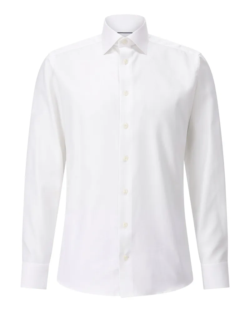 Eton Slim-Fit Twillhemd Weiß