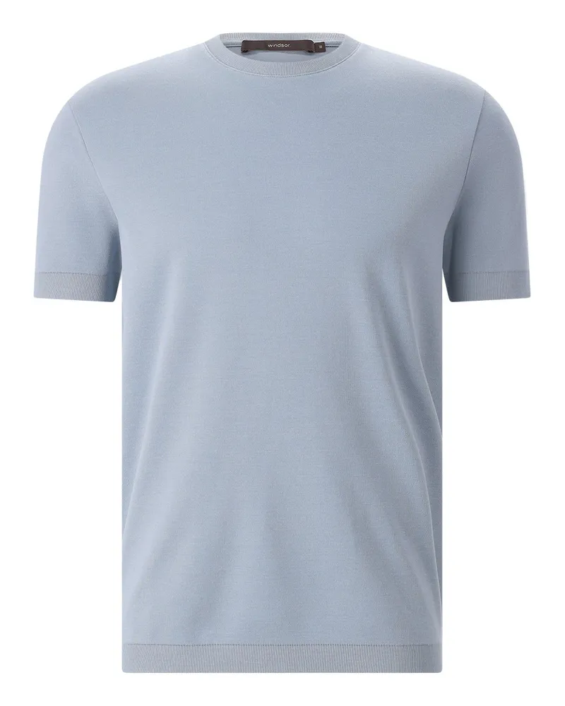 windsor. T-Shirt Floro aus Baumwolle Hellblau