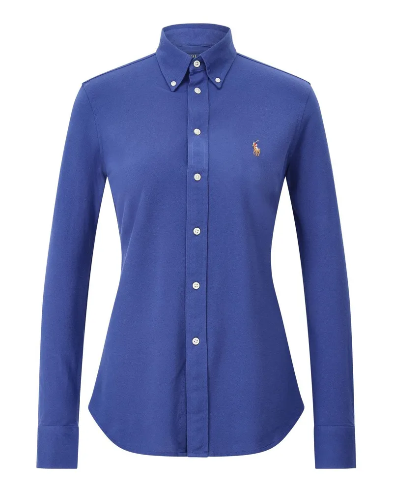 Ralph Lauren Hemdbluse mit Logo Blau