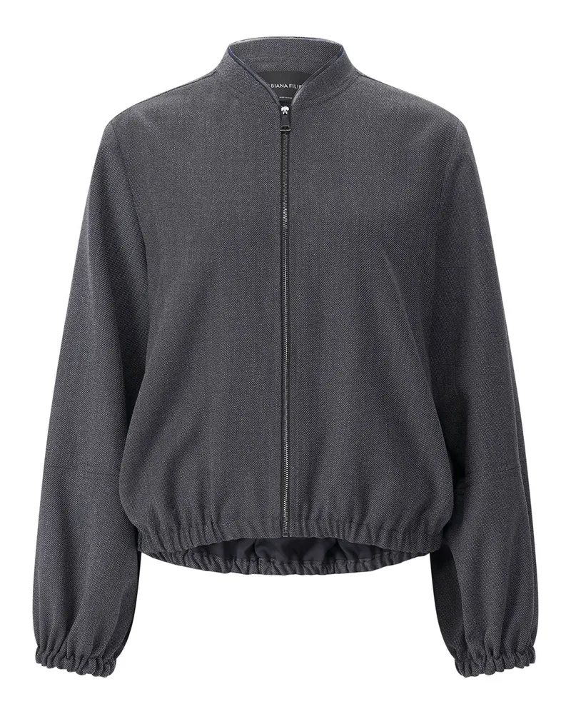 Fabiana Filippi Bomberjacke aus Wolle Grau