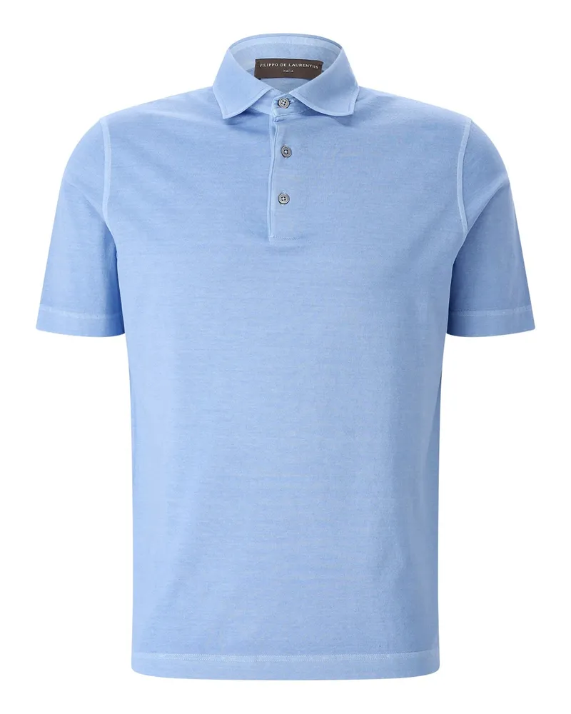 Filippo de Laurentiis Poloshirt Jervin aus Baumwolle Blau