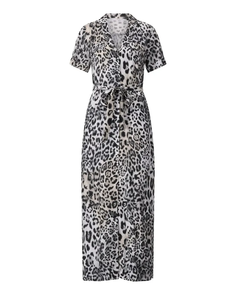 Riani Blusenkleid mit Animalprint Grau