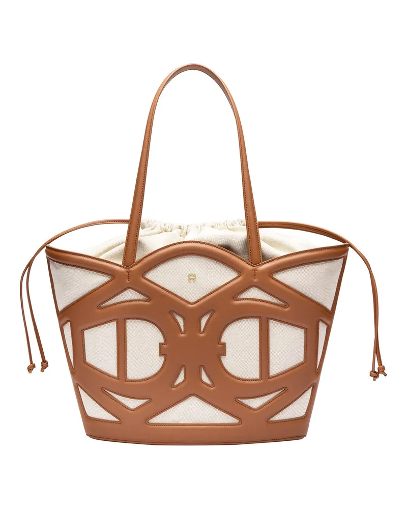 Aigner Shopper Azzurra Braun