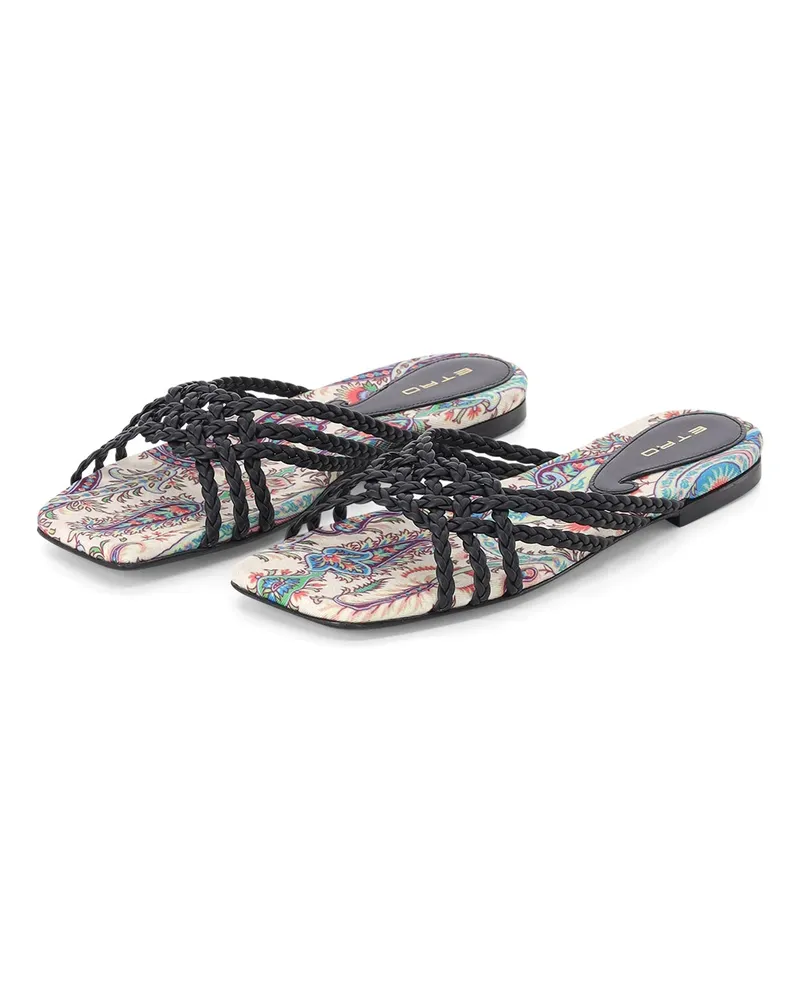 Etro Sandalen aus Leder Schwarz