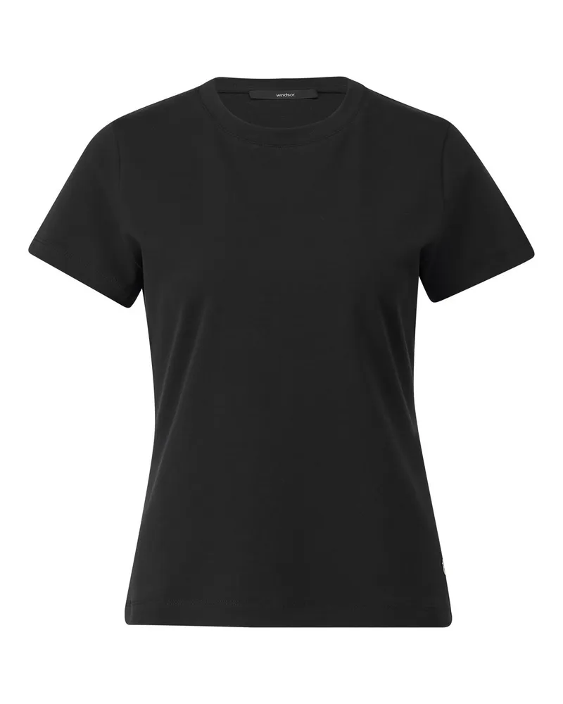 windsor. T-Shirt aus reiner Baumwolle Schwarz