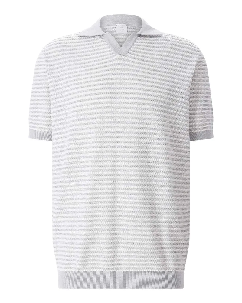 Eleventy Poloshirt aus Baumwolle Grau