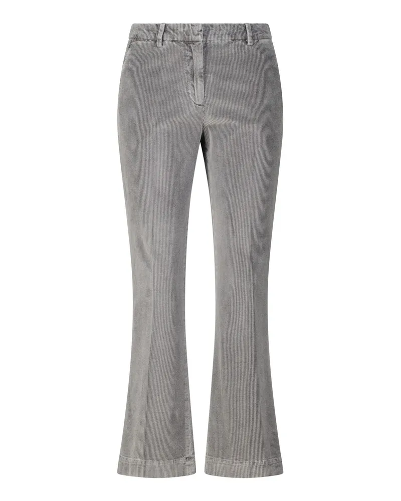 PT TORINO Flared Cordhose Jaine Grau