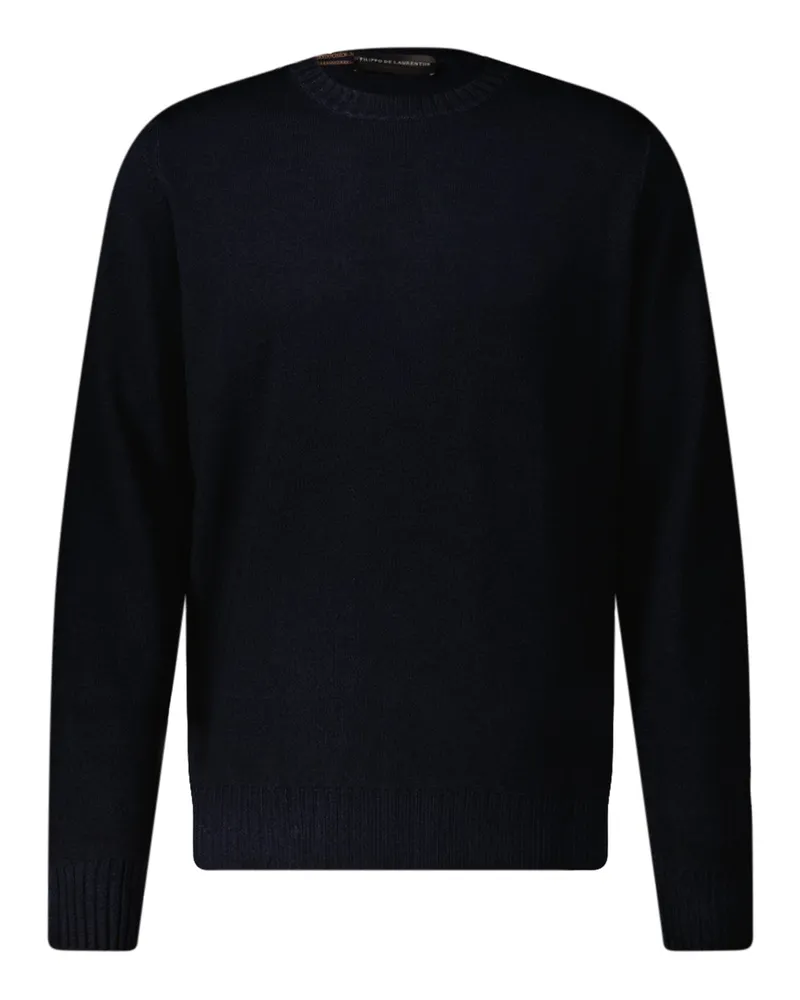 Filippo de Laurentiis Pullover aus Merinowolle Dunkelblau