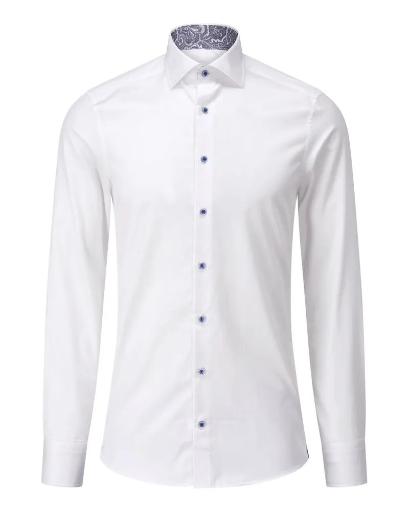 Stenströms Slim-Fit Hemd Weiß