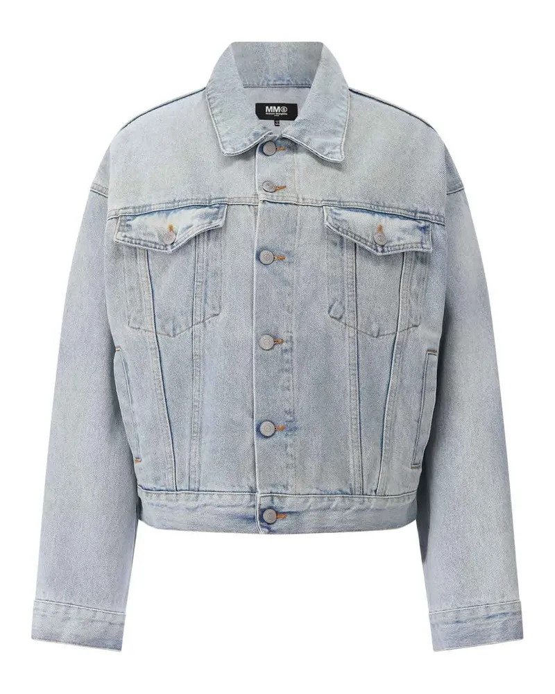 Maison Margiela Oversized Jeansjacke Hellblau