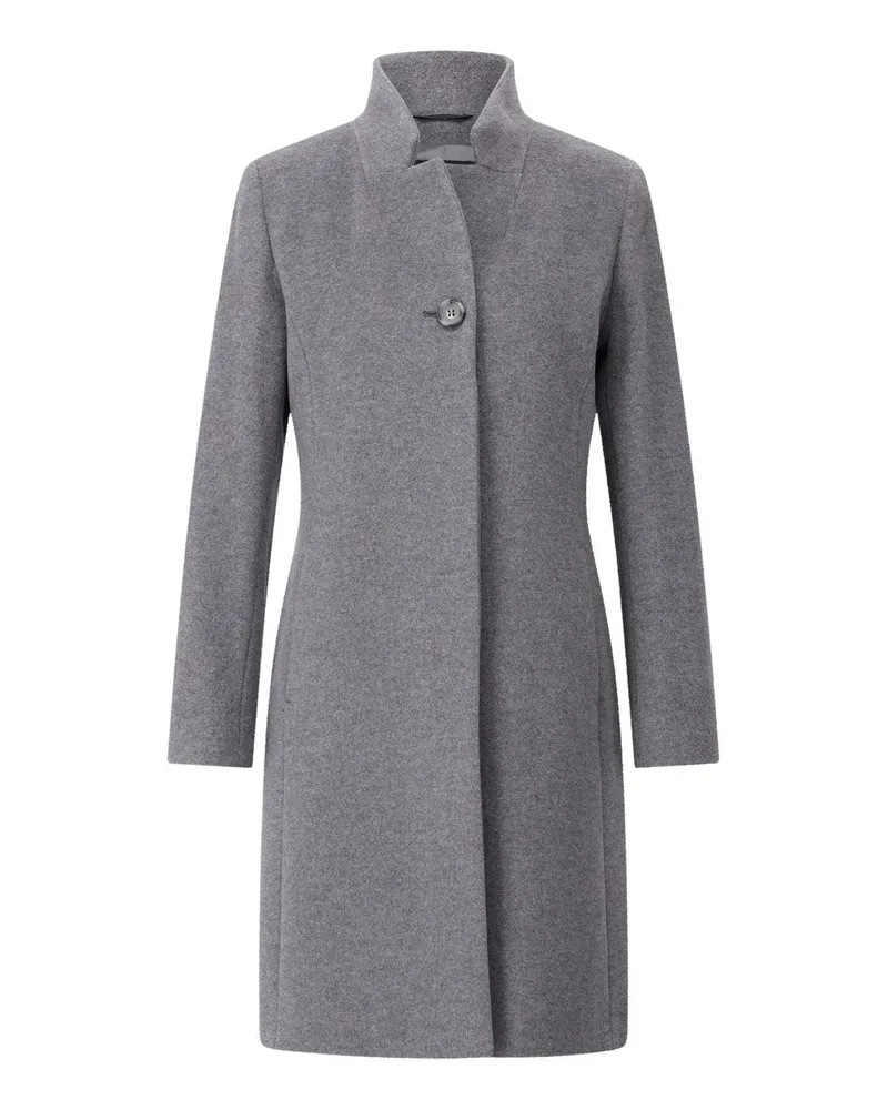Cinzia Rocca Mantel aus Woll-Kaschmir-Mix Grau