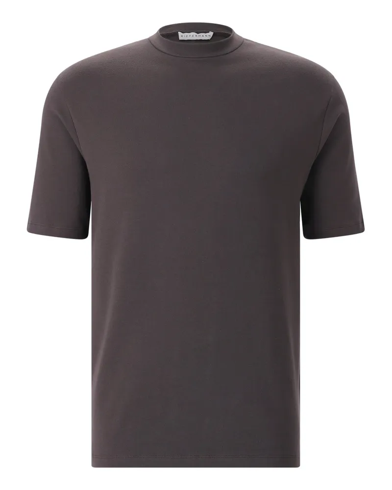 KIEFERMANN T-Shirt aus Baumwollmix Dunkelbraun