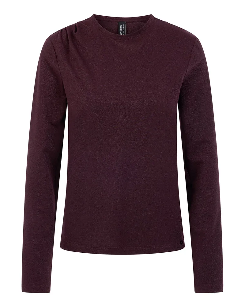Marc Cain Langarmshirt mit Raffungen Lila
