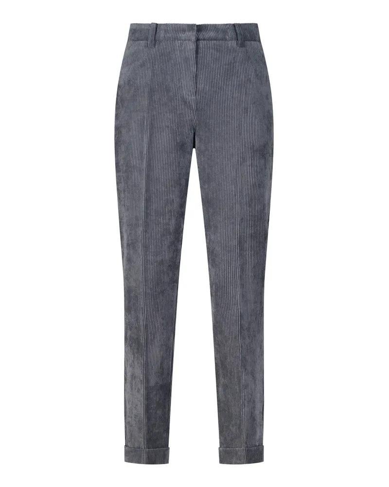 Cambio Cropped Cordhose Krystal Dunkelgrau