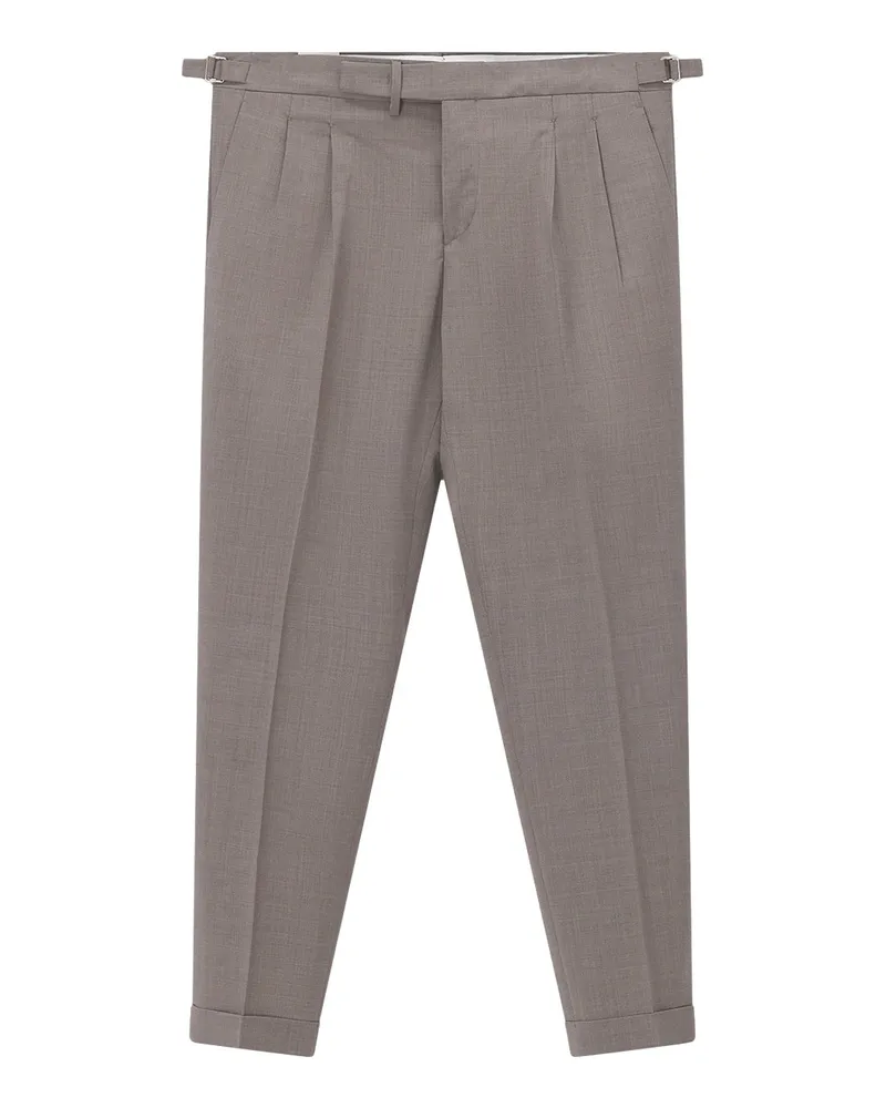 Briglia 1949 Slim-Fit Hose aus Wollmix Hellbraun