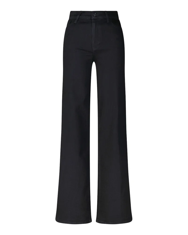 Frame Denim Jeans Le Slim Palazzo Long Schwarz