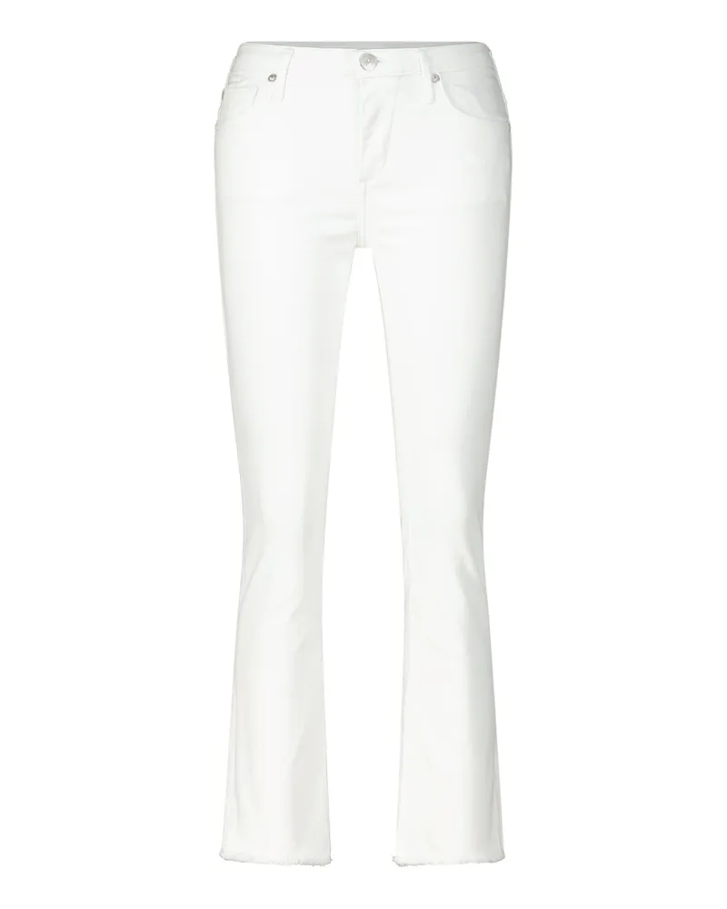True Religion Flared Jeans Halle Kick Weiß