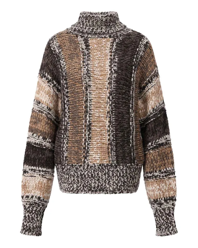 Roberto Collina Rollkragenpullover aus Woll-Mix Braun