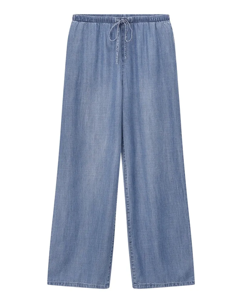 Bella Dahl Weite Hose im Denim-Look Blau