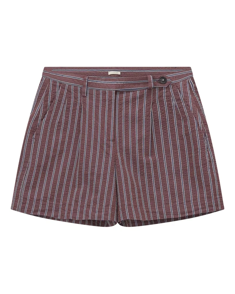 Massimo Alba Gestreifte Shorts Sardina Dunkellila