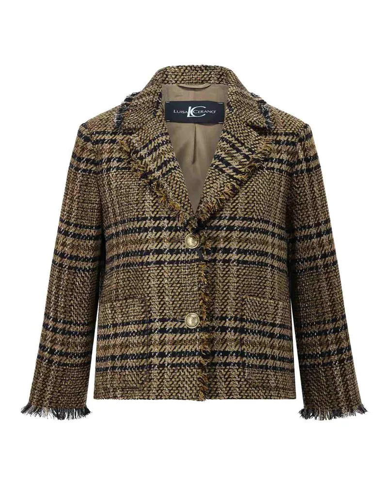Luisa Cerano Karierter Blazer Braun