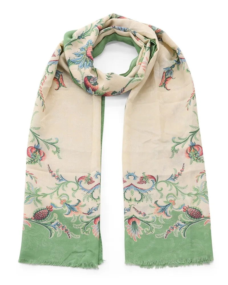 Etro Tuch aus Baumwollmix Grün
