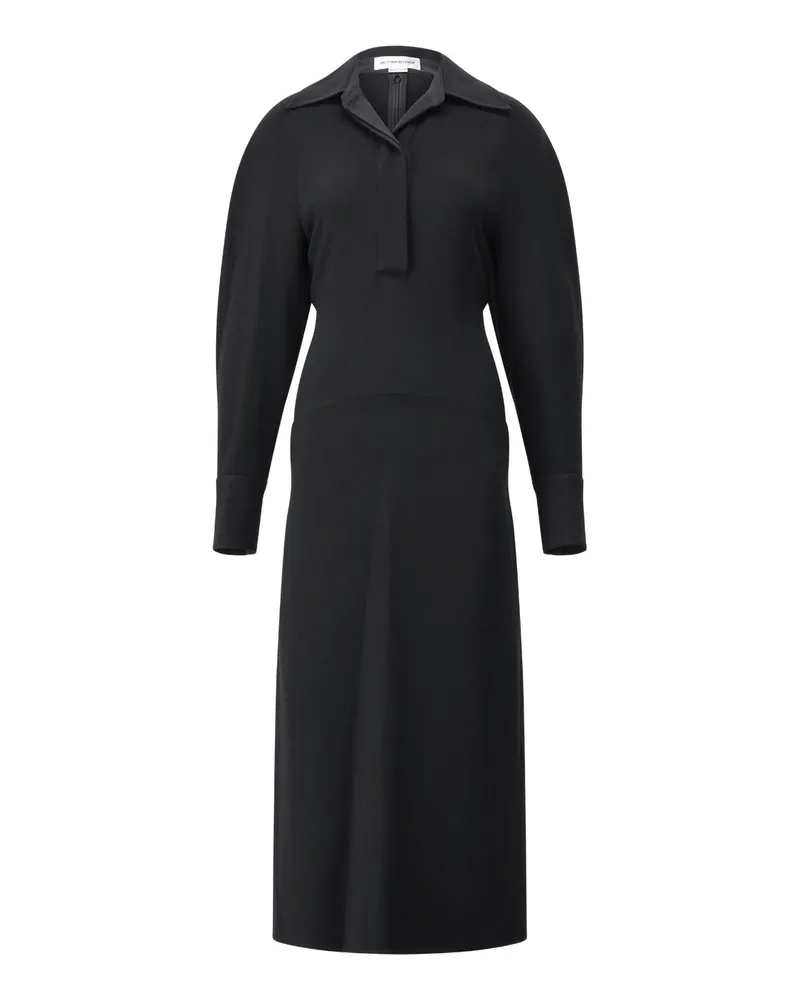 Victoria Beckham Figurbetontes Midikleid Schwarz